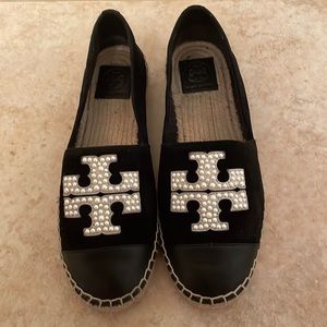 Tory Burch Women's Pearl Logo Espadrilles